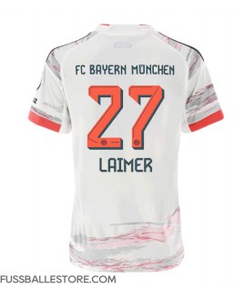Günstige Bayern Munich Konrad Laimer #27 Auswärtstrikot Damen 2025-26 Kurzarm